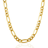 Brand New 10K Yellow Gold Solid Figaro Chain (6.60 mm)