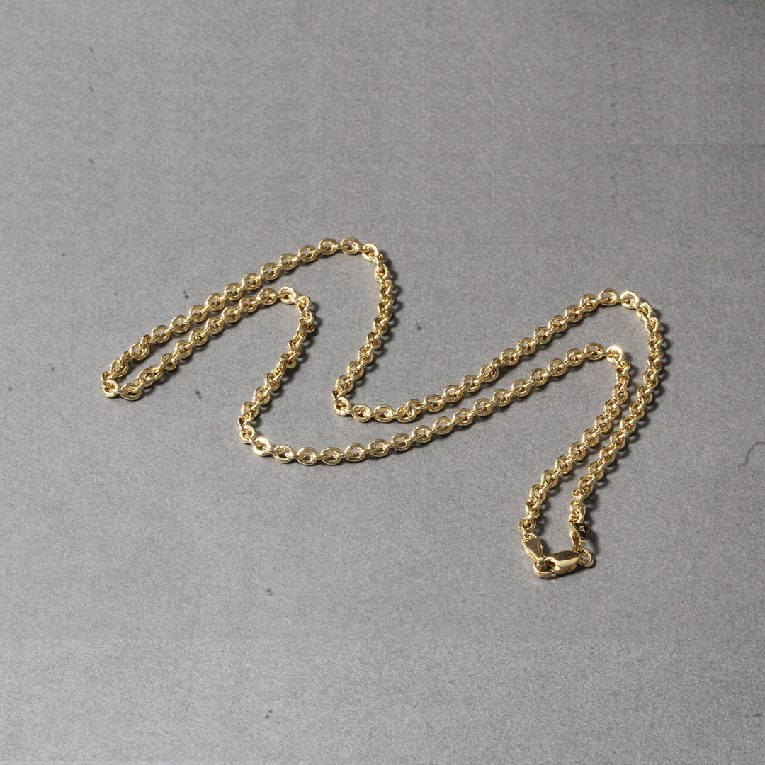 Brand New 14k Yellow Gold Forsantina Lite Cable Link Chain (2.90 mm)