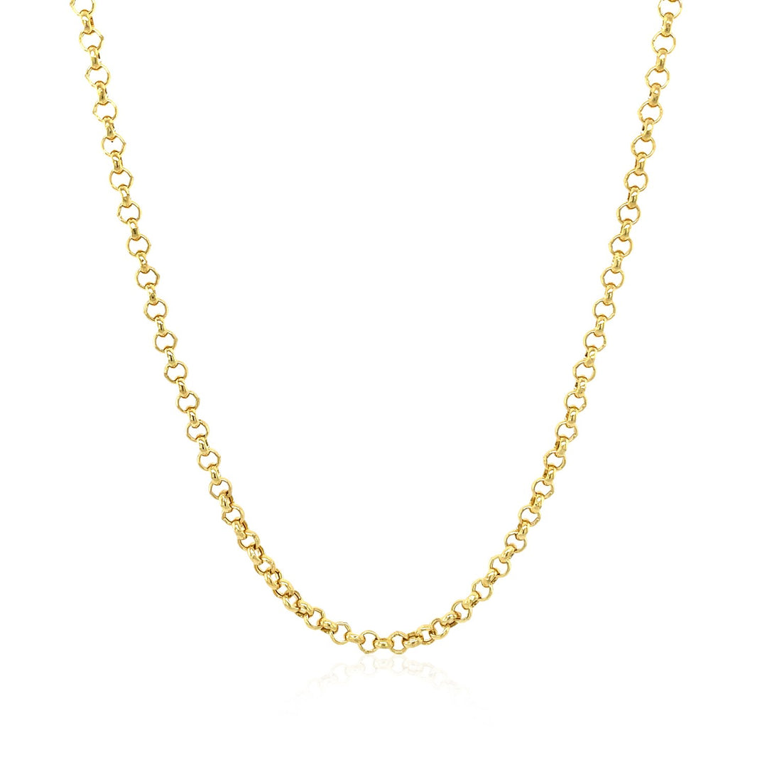 Brand New 14k Yellow Gold Rolo Chain (2.50 mm)