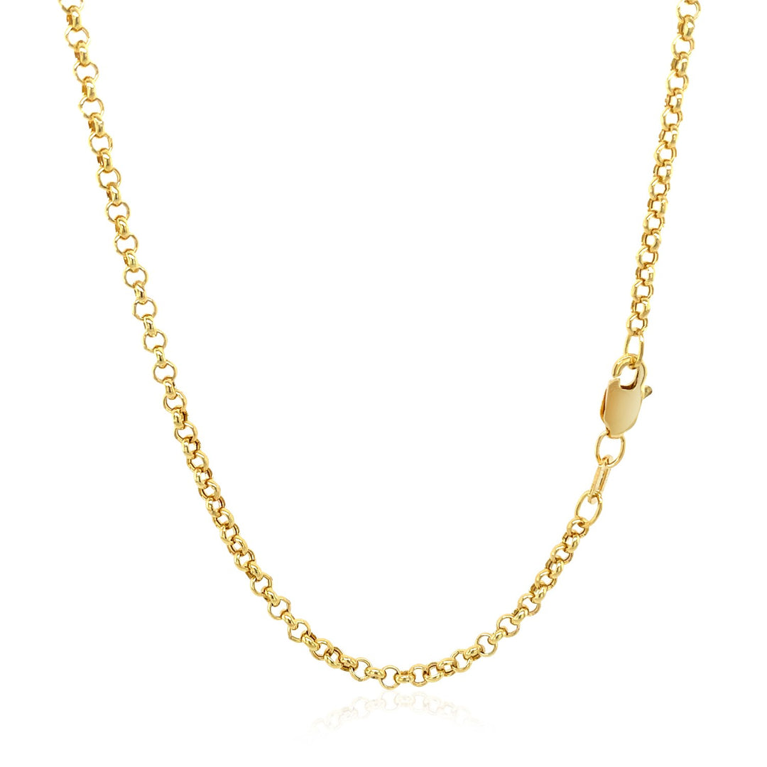 Brand New 14k Yellow Gold Rolo Chain (2.50 mm)