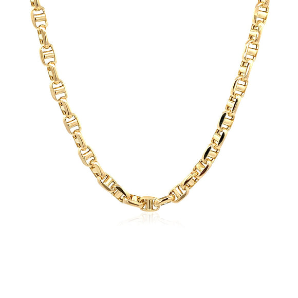 Brand New 14k Yellow Gold Anchor Chain (4.50 mm)