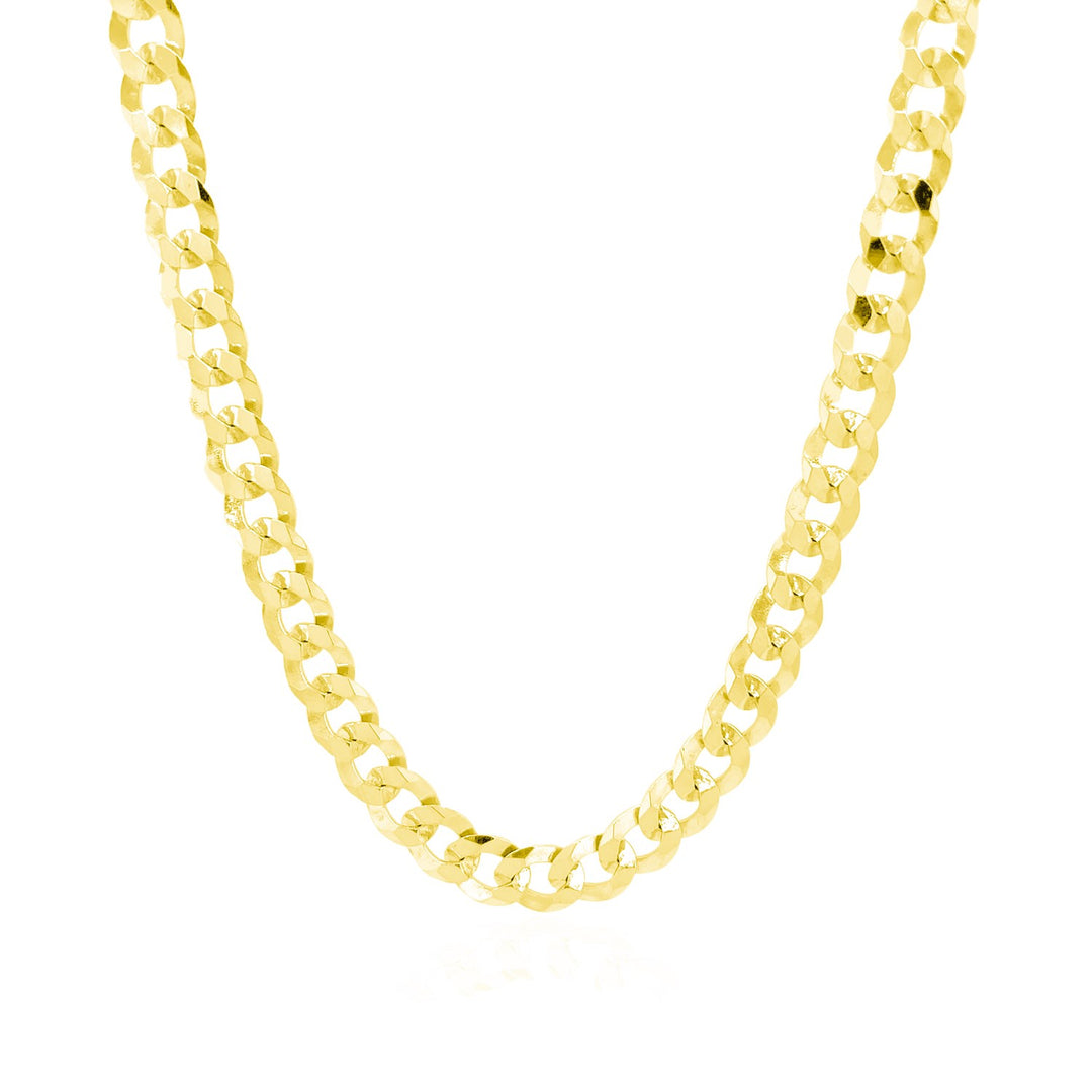 Brand New 14k Yellow Gold Solid Curb Chain (5.70 mm)