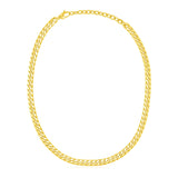 Brand New 14k Yellow Gold Cuban Chain Choker Necklace