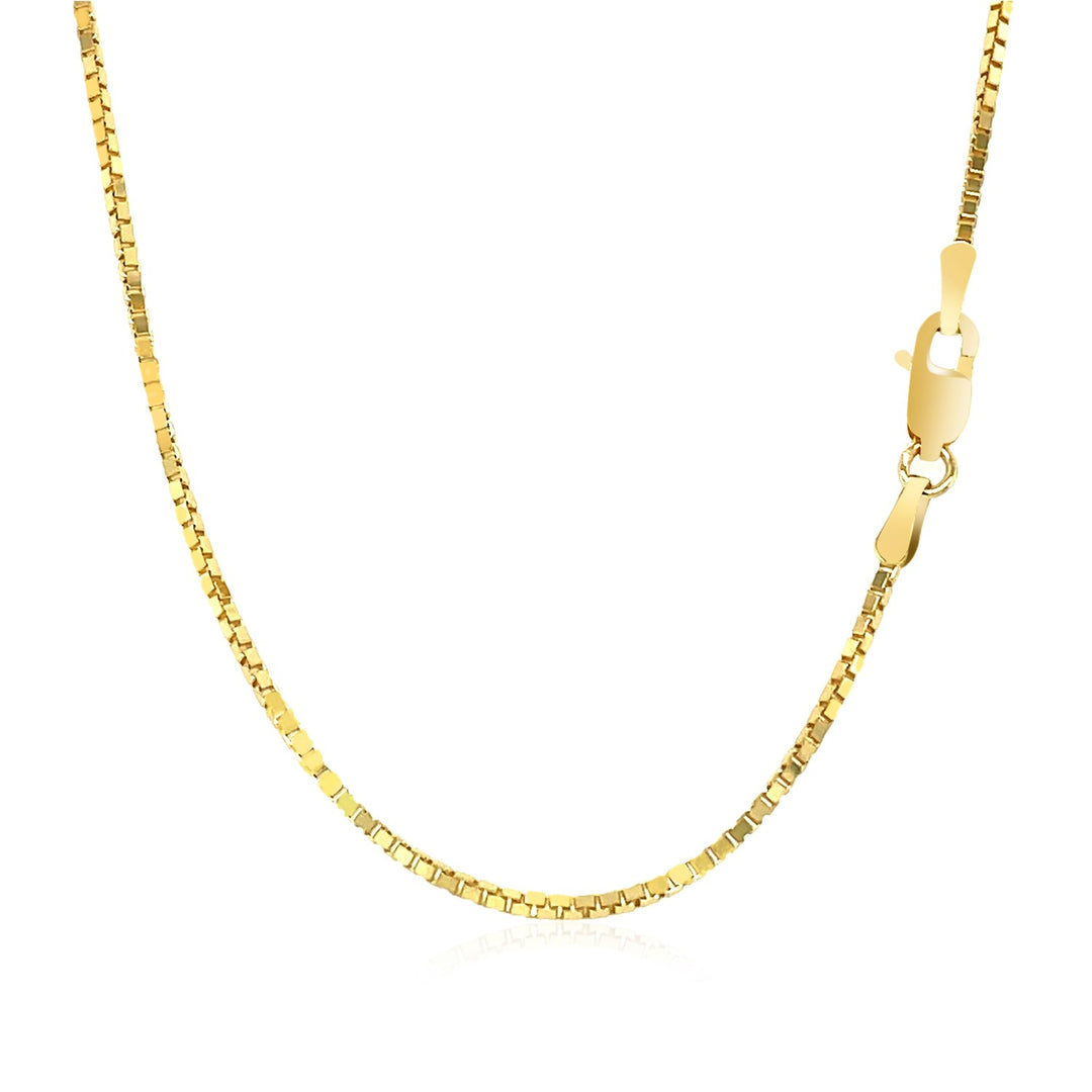 Brand New 14k Yellow Gold Classic Box Chain (1.1 mm)