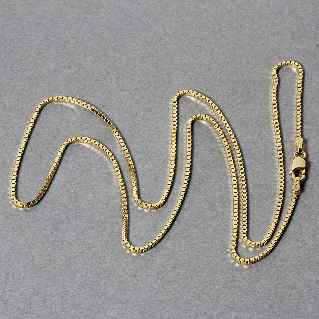 Brand New 14k Yellow Gold Classic Box Chain (1.1 mm)