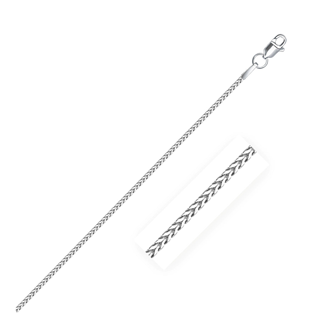 Brand New 14k White Gold Franco Chain (1.20 mm)