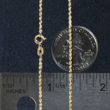 Brand New 10k Yellow Gold Solid Diamond Cut Rope Chain (1.40 mm)