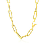 14K Yellow Gold Wide Paperclip Chain (6.1 mm)