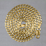 Brand New 14k Yellow Gold Solid Curb Chain (3.60 mm)