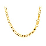 Brand New 14k Yellow Gold Solid Curb Chain (2.60 mm)