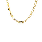 Brand New 14k Yellow Gold Lite Figaro Chain (4.70 mm)