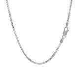 Brand New 14k White Gold Classic Box Chain (1.4 mm)