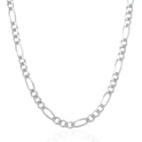 Brand New 14k White Gold Solid Figaro Chain (6.00 mm)