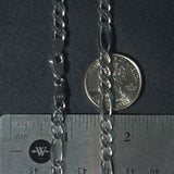 Brand New 14k White Gold Solid Figaro Chain (6.00 mm)