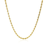 Brand New 10k Yellow Gold Solid Diamond Cut Rope Chain (2.50 mm)