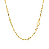 Brand New 10k Yellow Gold Solid Diamond Cut Rope Chain (2.50 mm)