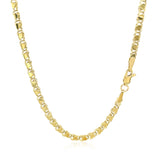 Brand New 14k Yellow Gold Heart Chain (3.00 mm)