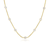 Brand New 14k Yellow Gold CZ By the Yard Long Links