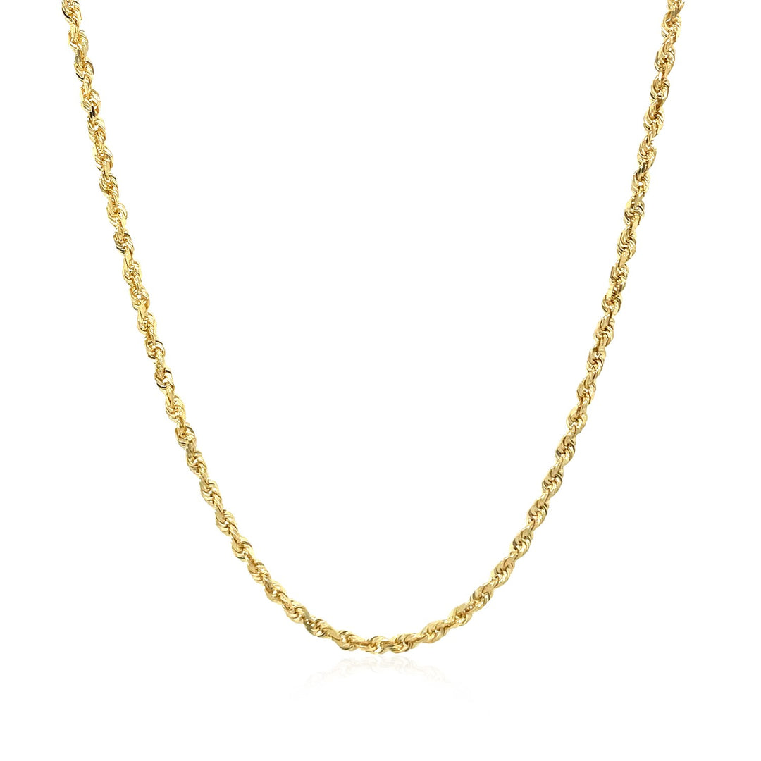 Brand New 10k Yellow Gold Solid Diamond Cut Rope Chain (1.80 mm)