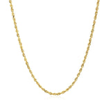 Brand New 10k Yellow Gold Solid Diamond Cut Rope Chain (1.80 mm)