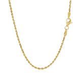 Brand New 10k Yellow Gold Solid Diamond Cut Rope Chain (1.80 mm)