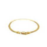 Brand New 14k Yellow Gold Super Flex Herringbone Bracelet (2.80 mm)