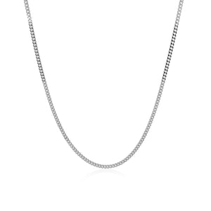 Brand New 14k White Gold Gourmette Chain (1.40 mm)