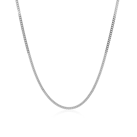 Brand New 14k White Gold Gourmette Chain (1.40 mm)