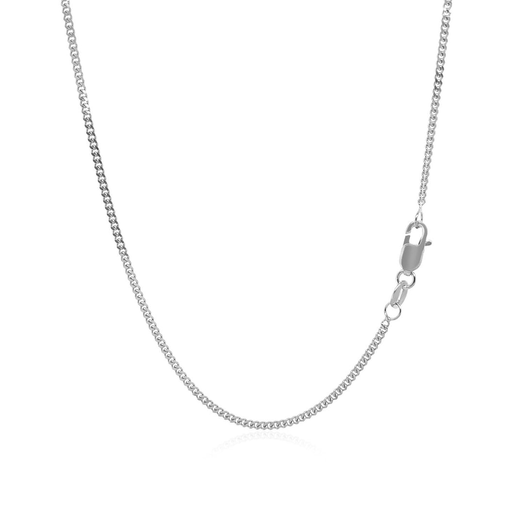 Brand New 14k White Gold Gourmette Chain (1.40 mm)