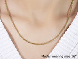 Brand New 18k Yellow Gold Diamond Cut Cable Link Chain (2.60 mm)