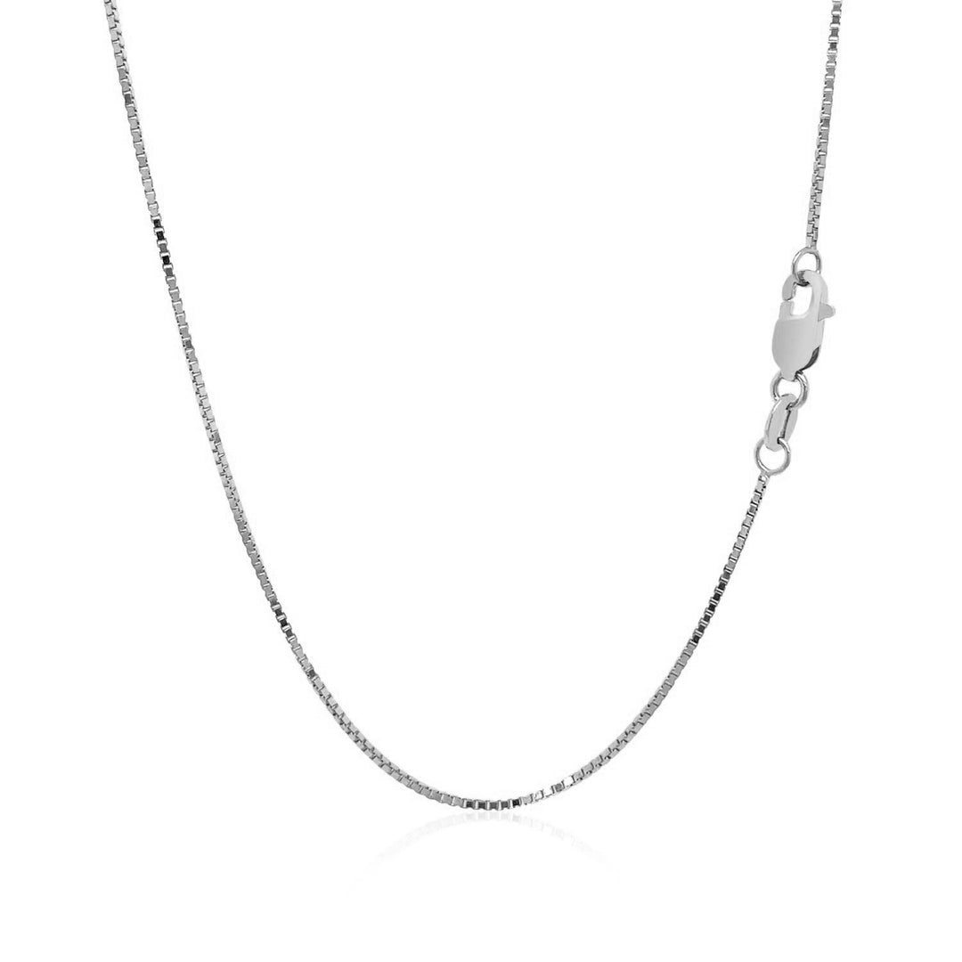 Brand New 18k White Gold Box Chain 0.8mm (0.78 mm)