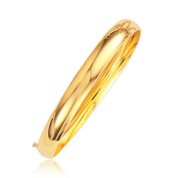 Brand New Classic Bangle in 14k Yellow Gold (8.00 mm)