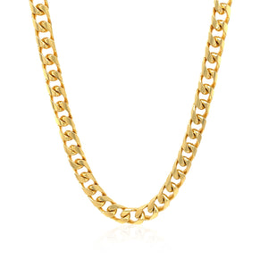 Brand New 14k Yellow Gold Solid Miami Cuban Chain (6.00 mm)