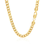 Brand New 14k Yellow Gold Solid Miami Cuban Chain (6.00 mm)