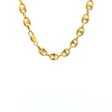 Brand New 14k Yellow Gold Puffed Mariner Link Chain (6.80 mm)