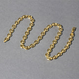 Brand New 14k Yellow Gold Puffed Mariner Link Chain (6.80 mm)