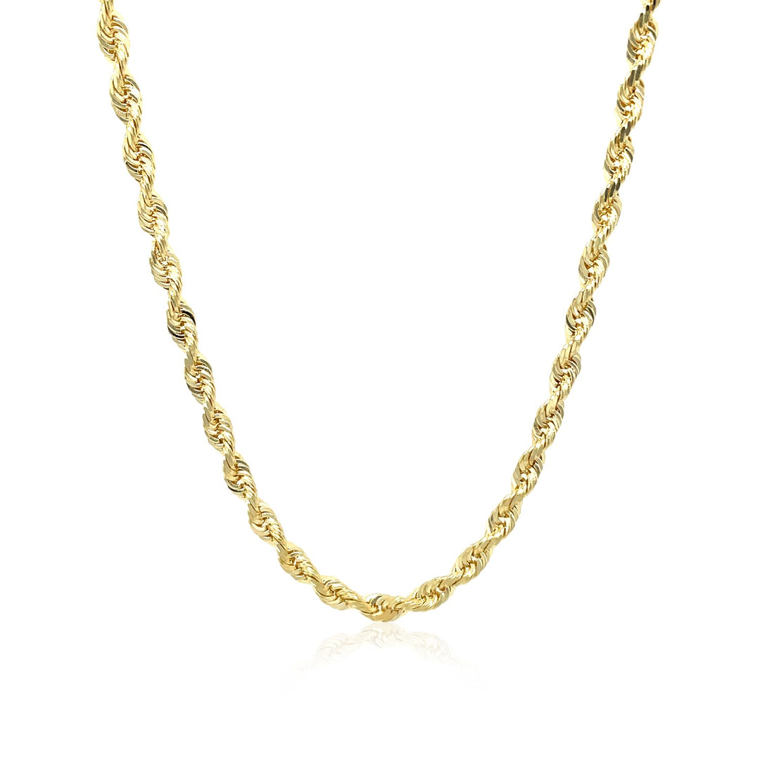 Brand New 10k Yellow Gold Solid Diamond Cut Rope Chain (3.00 mm)