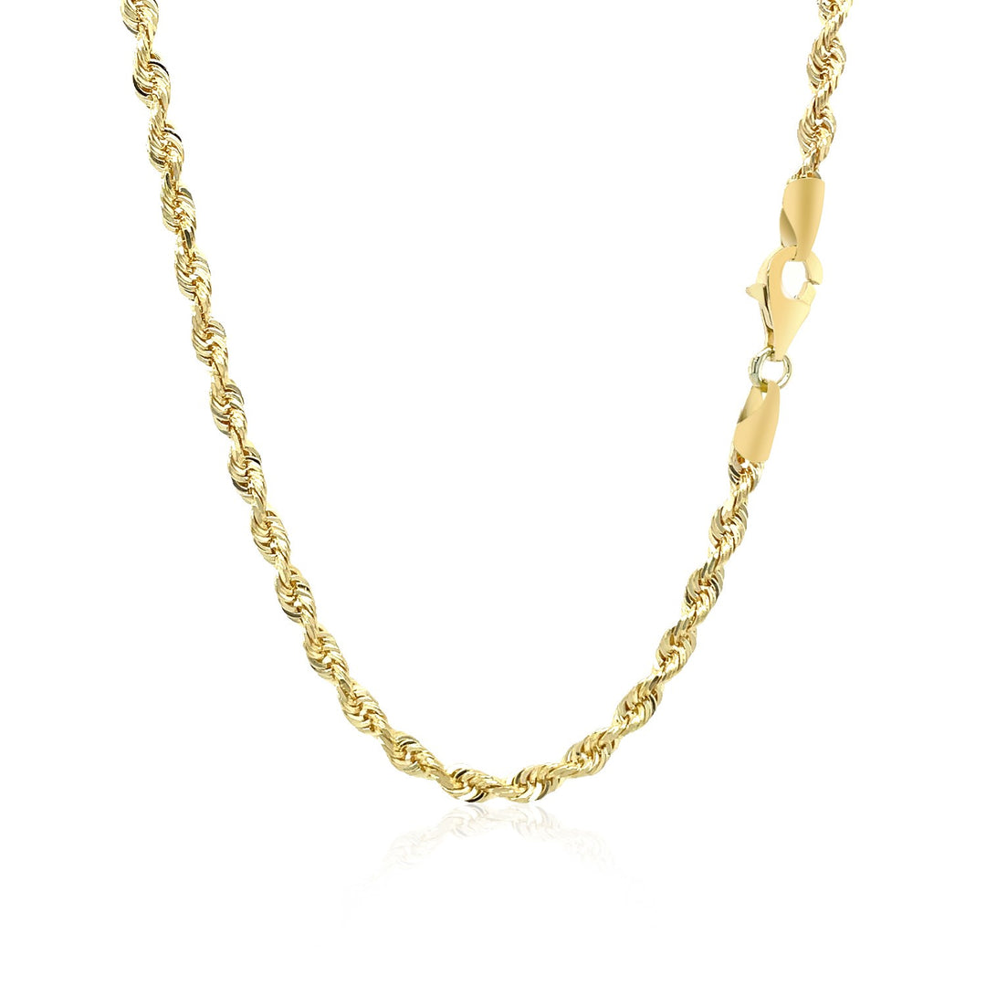 Brand New 10k Yellow Gold Solid Diamond Cut Rope Chain (3.00 mm)