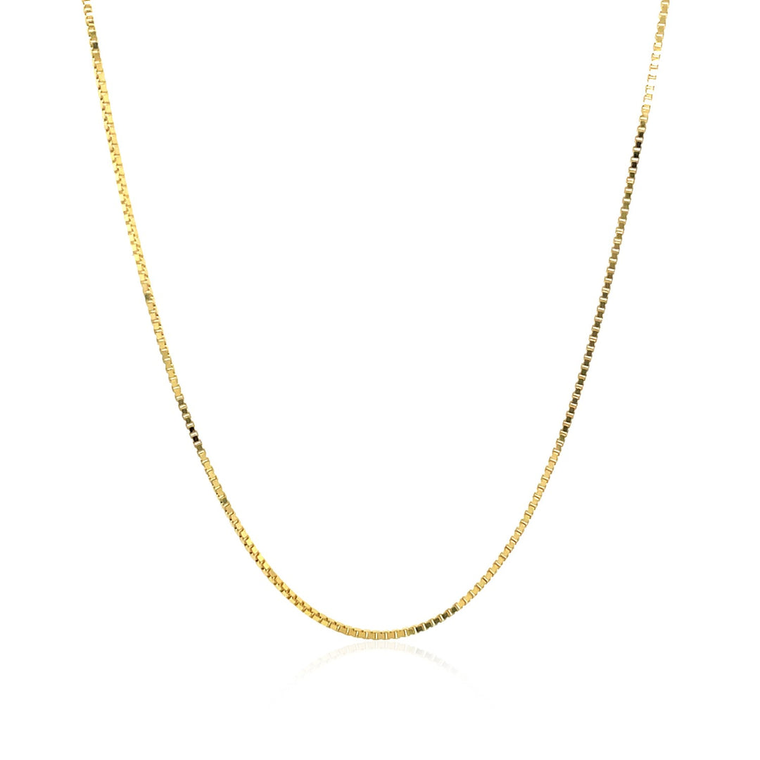 Brand New 18k Yellow Gold Box Chain 0.8mm (0.78 mm)