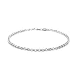 Brand New 14k White Gold Rolo Bracelet  (2.50 mm)