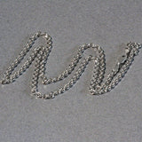 Brand New 14k White Gold Diamond Cut Cable Link Chain (2.90 mm)