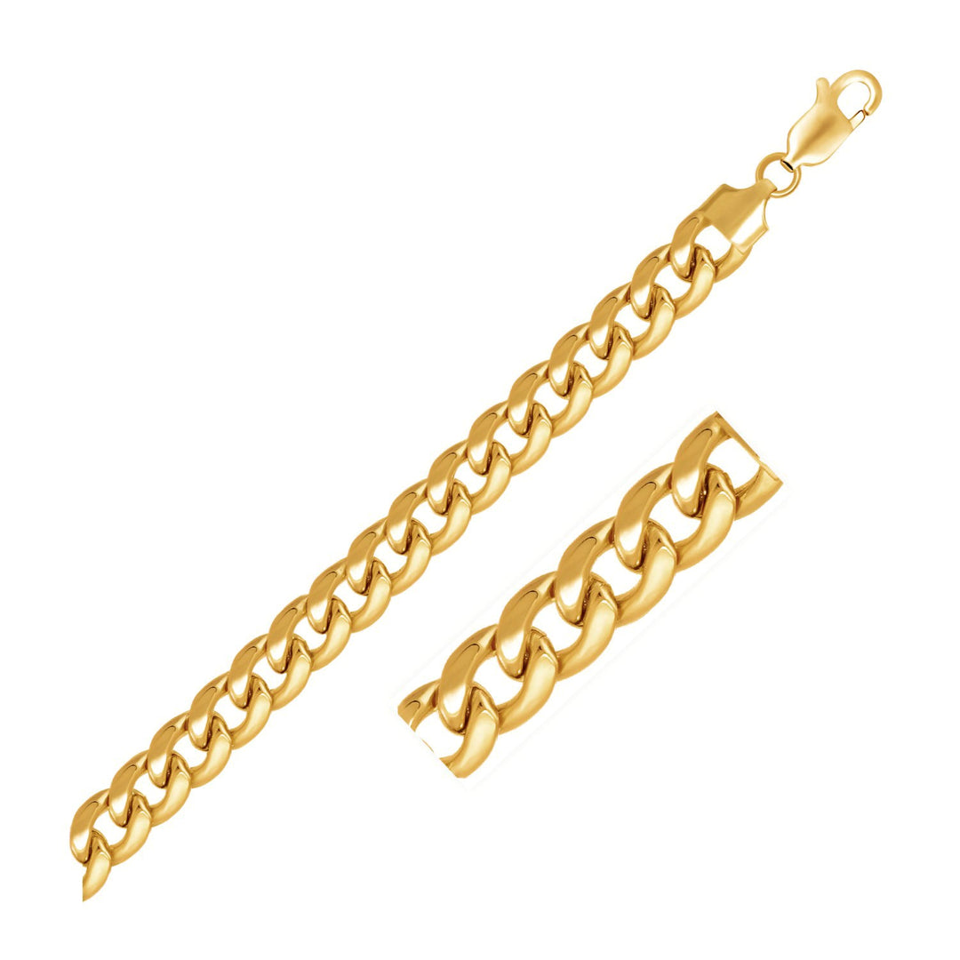 Brand New 14k Yellow Gold Solid Miami Cuban Chain (7.20 mm)