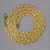 Brand New 14k Yellow Gold Braided Chain (3.50 mm)