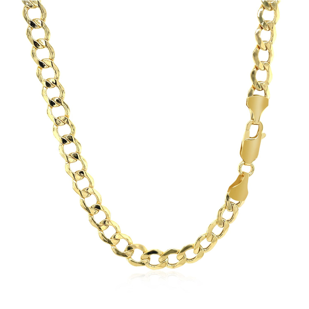 Brand New 14k Yellow Gold Curb Chain (5.30 mm)