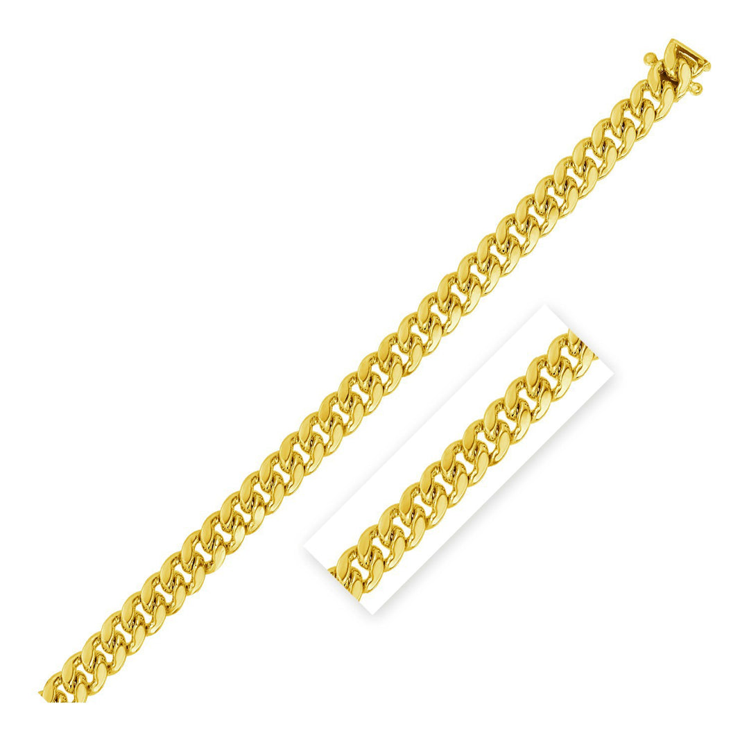 Brand New 14k Yellow Gold Classic Solid Miami Cuban Chain 4mm