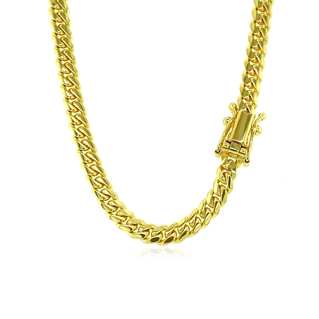 Brand New 14k Yellow Gold Classic Solid Miami Cuban Chain 4mm