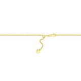 Brand New 14k Yellow Gold Adjustable Rope Chain (0.95 mm)