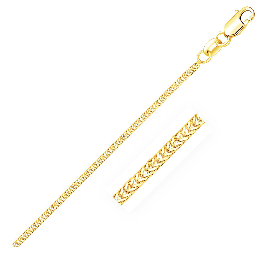 Brand New 14k Yellow Gold Foxtail Chain (1.00 mm)