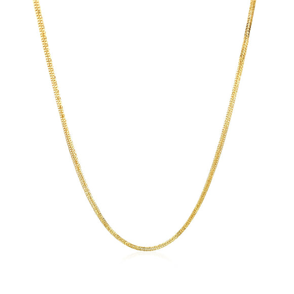 Brand New 14k Yellow Gold Foxtail Chain (1.00 mm)