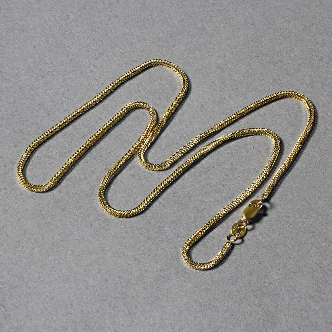 Brand New 14k Yellow Gold Foxtail Chain (1.00 mm)